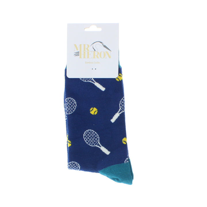 Mr Heron Mens Bamboo Tennis Socks (Navy)