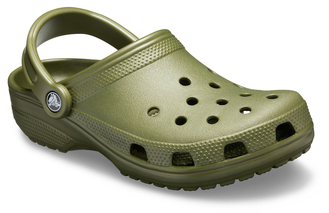 Crocs Adults Unisex Classic Clogs In Army Green