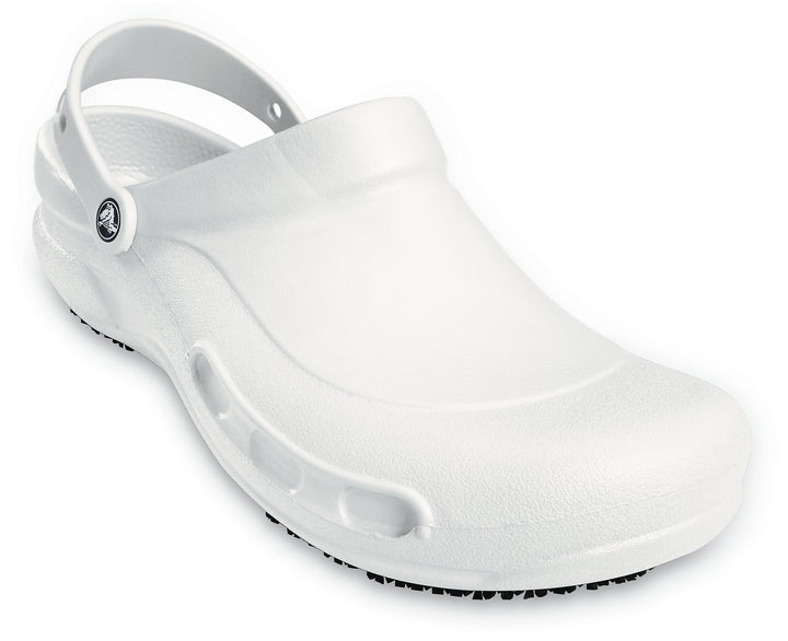 Crocs Adults Unisex Bistro Slip Resistance Work Clogs In White