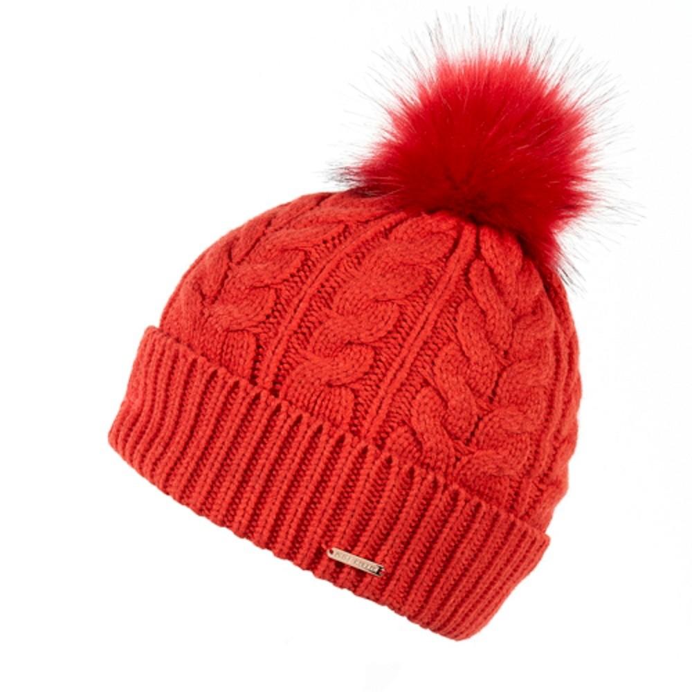 Madeline Beanie Bobble Hat Red From Alice Hannah