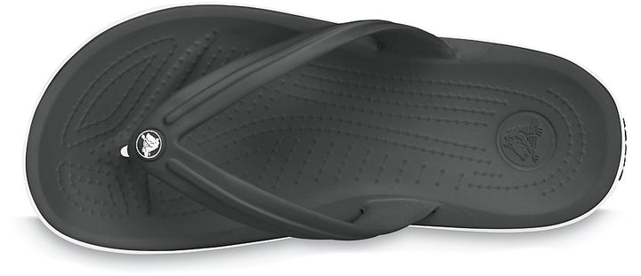 Crocs Adults Unisex Crocband Flip Flops In Black/White