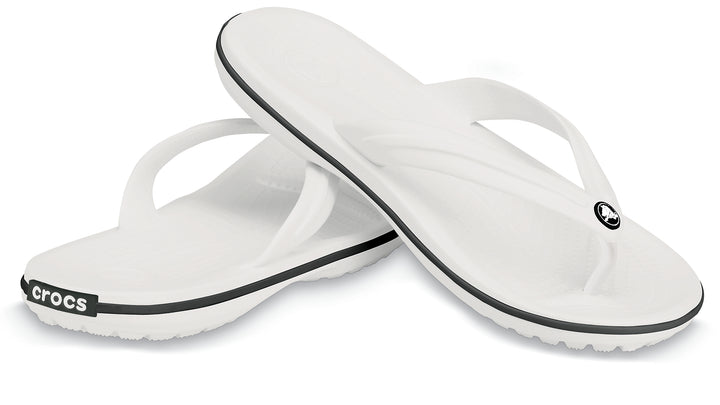 Crocs Adults Unisex Crocband Flip Flops In White