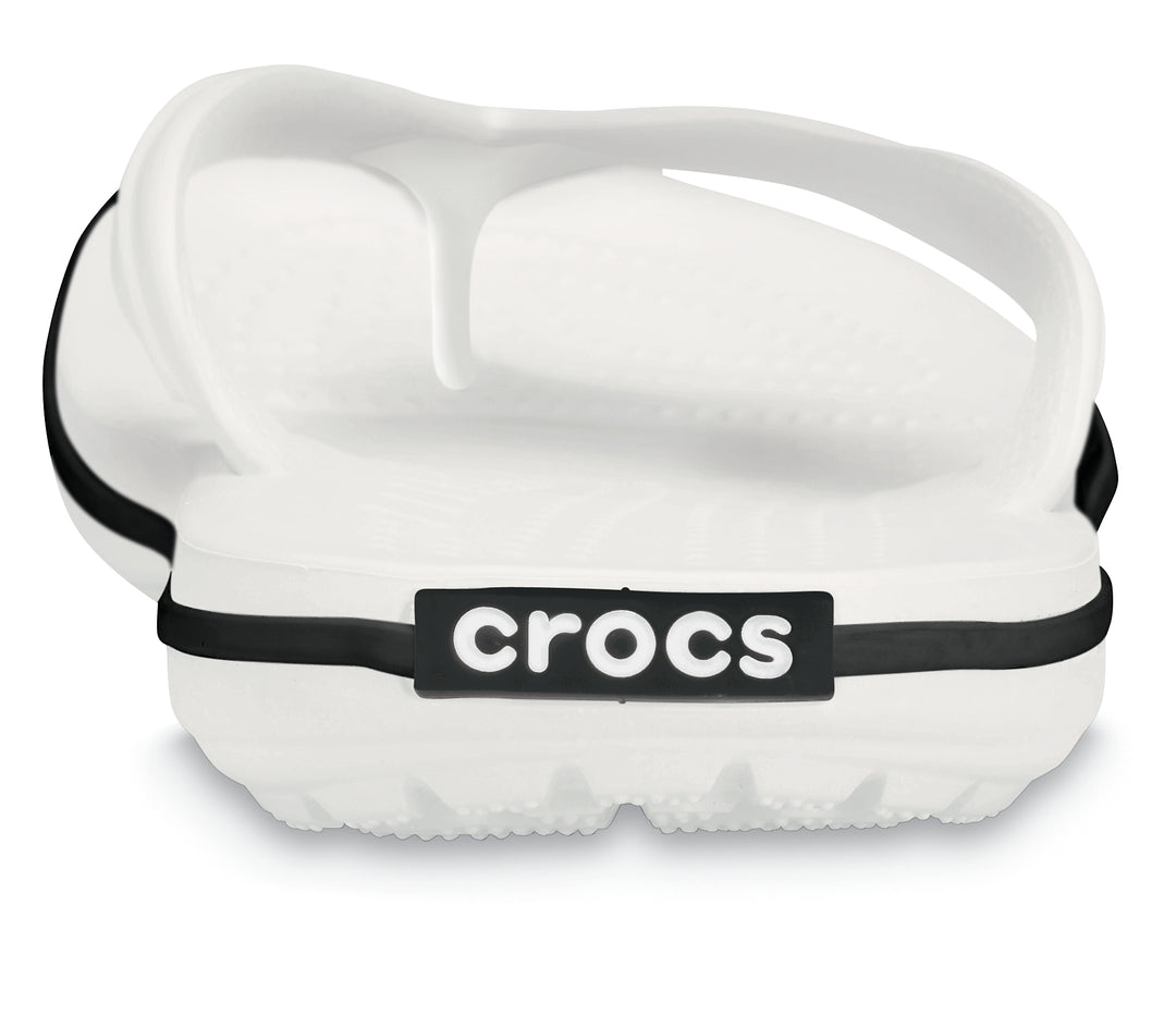 Crocs Adults Unisex Crocband Flip Flops In White