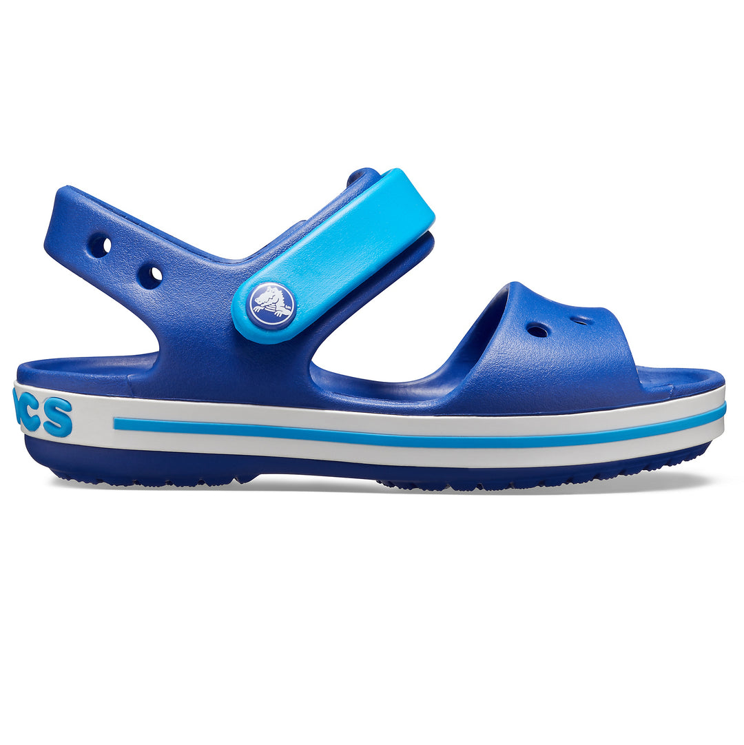 Crocs Kids Crocband Adjustable Strap Sandals In Cerulean Blue/Ocean