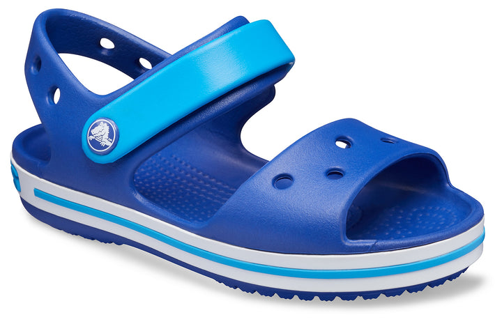 Crocs Kids Crocband Adjustable Strap Sandals In Cerulean Blue/Ocean