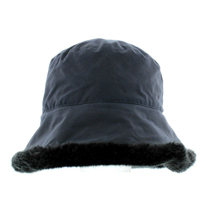 Failsworth Ladies Wax Bucket Hat with Faux Fur Trim