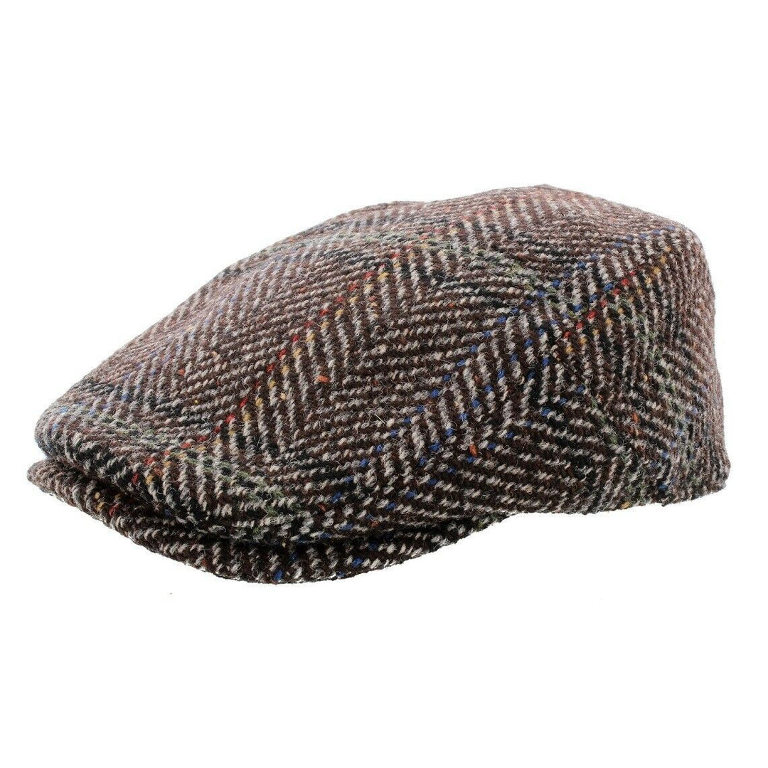 Whiteley Cheviot 100% Wool Tweed Flat Cap (M68)