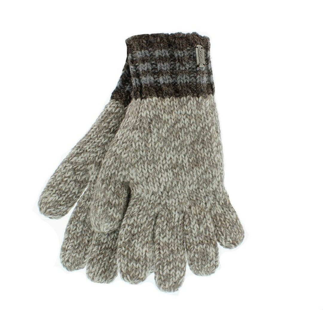Kusan Ribbed Gloves Fleece Lined Oatmeal PK1619