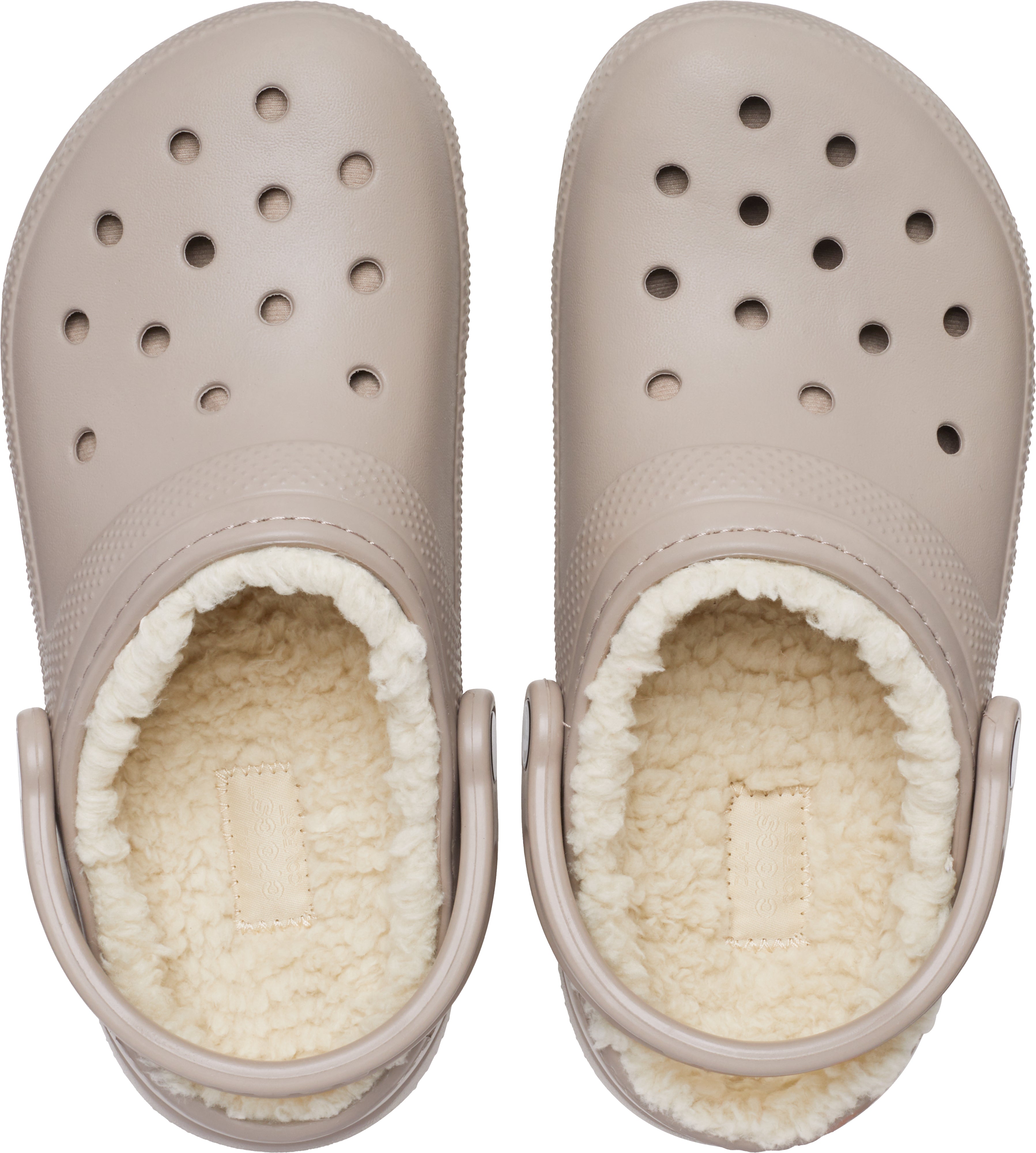 Crocs Adults Unisex Classic Lined Clogs In Mushroom Bone