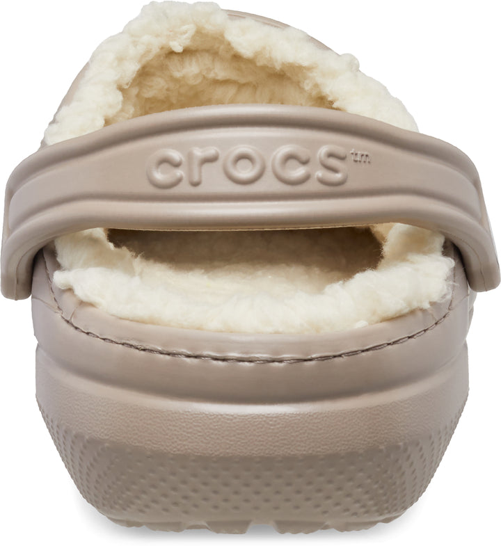 Crocs Adults Unisex Classic Lined Clogs In Mushroom/Bone