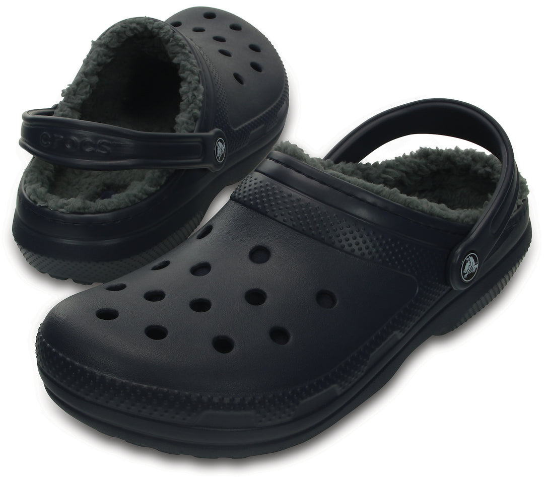 Crocs Adults Unisex Classic Lined Clogs In Navy