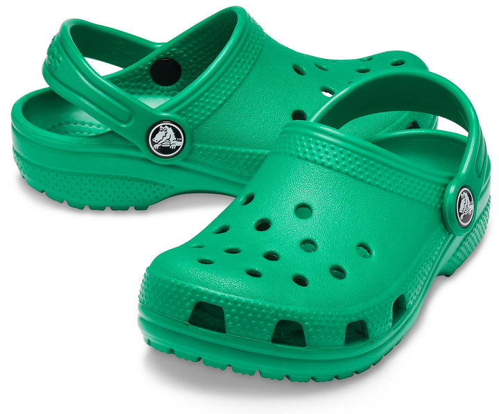 Crocs Kids Classic Clogs In Deep Green