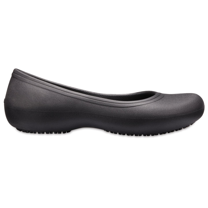 Crocs Womens At Work Flat Ballet Shoes In Black