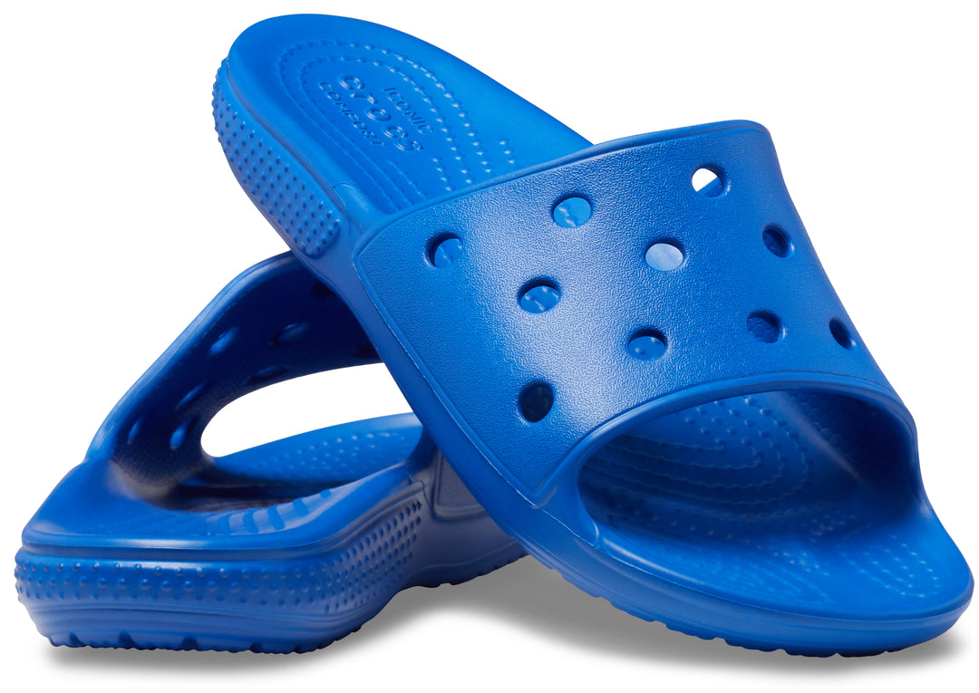 Crocs Kids Classic Slide In Blue Bolt