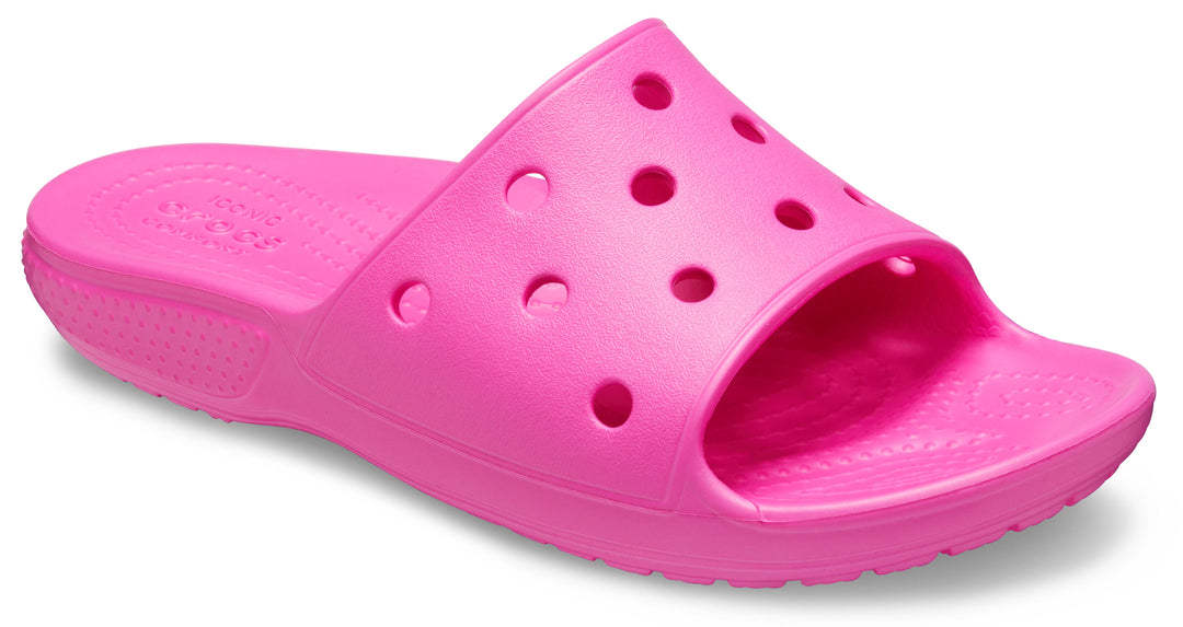 Crocs Kids Classic Slide In Electric Pink