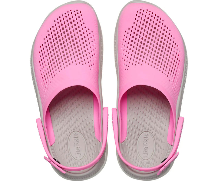 Crocs Adults Unisex LiteRide 360 Cushioned Slip On Clogs In Taffy Pink