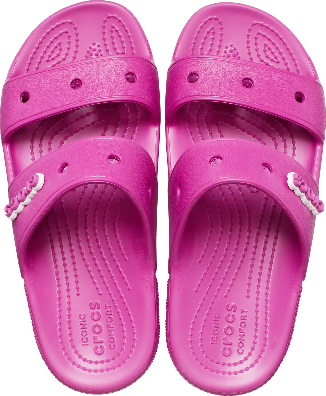 Crocs Womens Classic Sandals In Fuchsia Fun
