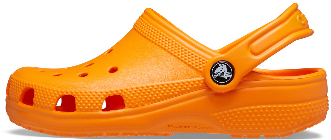 Crocs Kids Classic Clogs In Orange Zing
