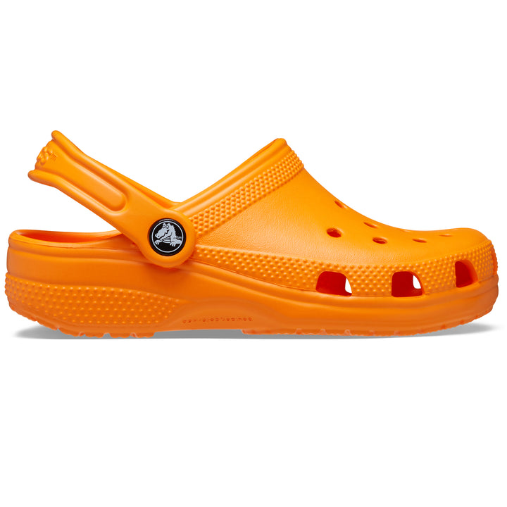 Crocs Kids Classic Clogs In Orange Zing