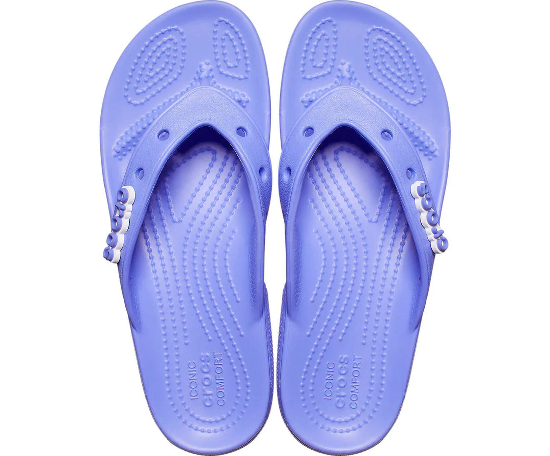 Crocs Adults Unisex Classic Flip Flops In Digital Violet