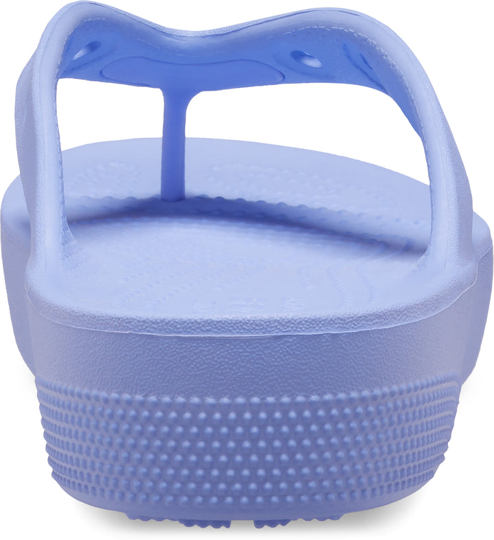 Crocs Womens Classic Platform Slip On Flip Flops In Moon Jelly