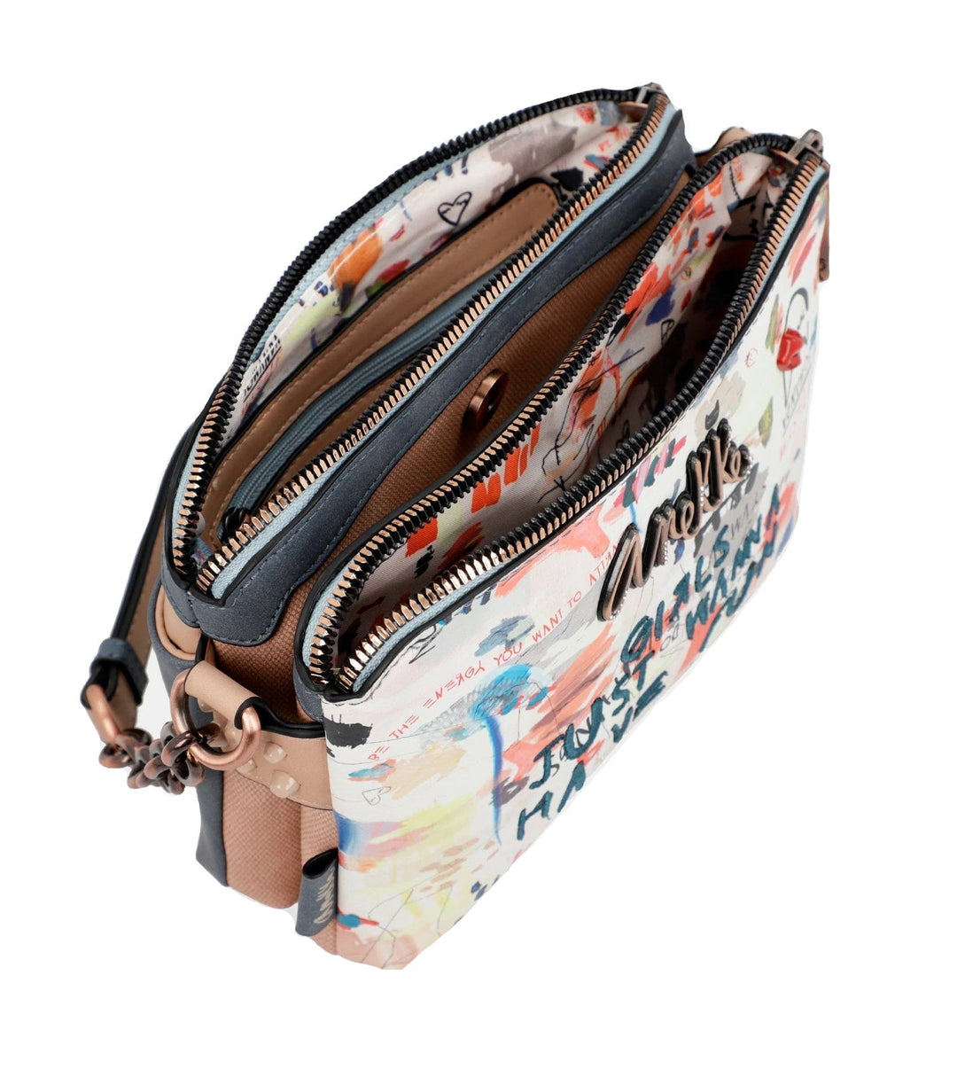 Anekke Fun & Music Fancy Triple Compartment Handbag