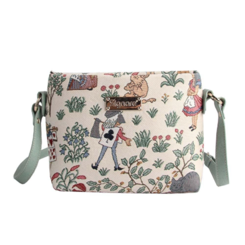 Signare Alice In Wonderland Crossbody Handbag (XB02)