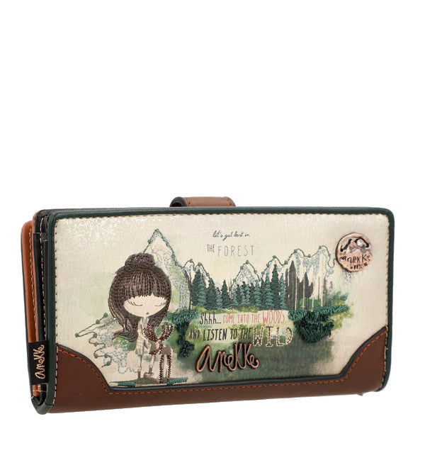 Anekke Forest Large Purse With Removable Wrist Strap