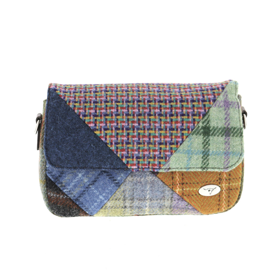 Glen Appin Harris Tweed Clunie Patchwork Shoulder Bag