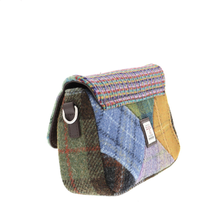 Glen Appin Harris Tweed Clunie Patchwork Shoulder Bag