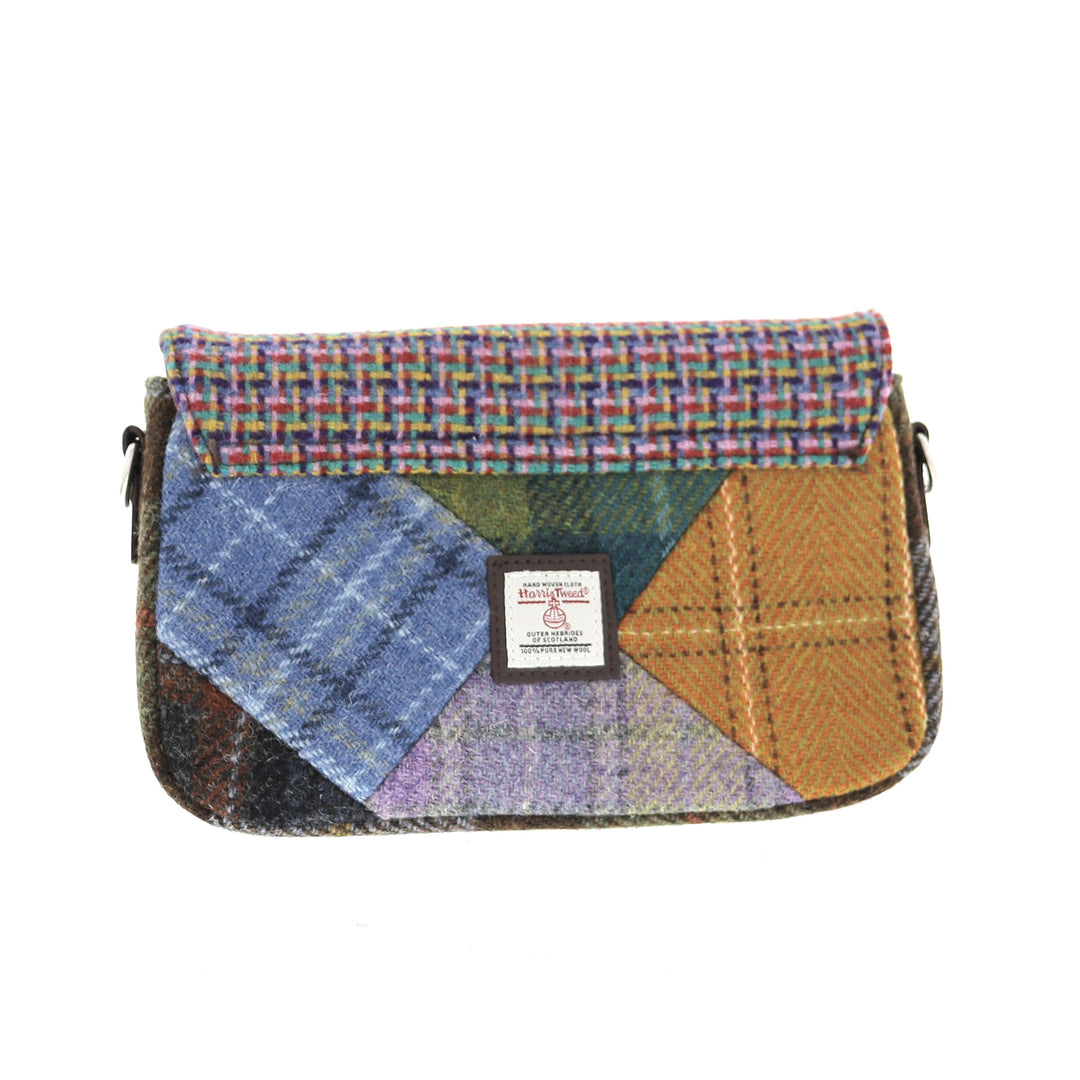 Glen Appin Harris Tweed Clunie Patchwork Shoulder Bag