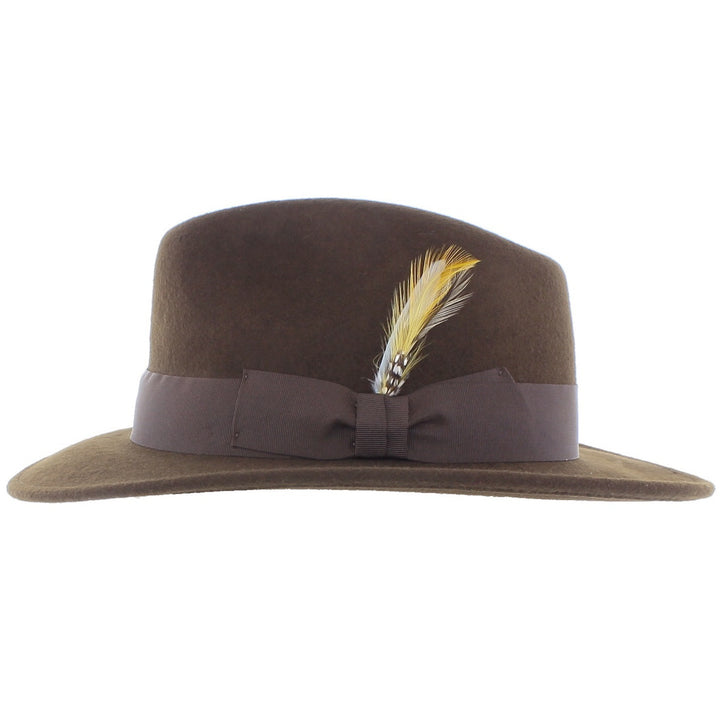 Curzon Classics Indiana Explorer Wool Crushable Fedora Hat