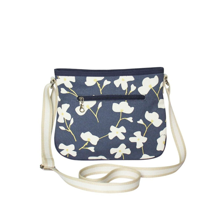 Floral Blossom Canvas Messenger Bag by Earth Squared