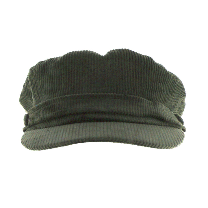 Lennon Cord Mariner Breton Cap in Olive