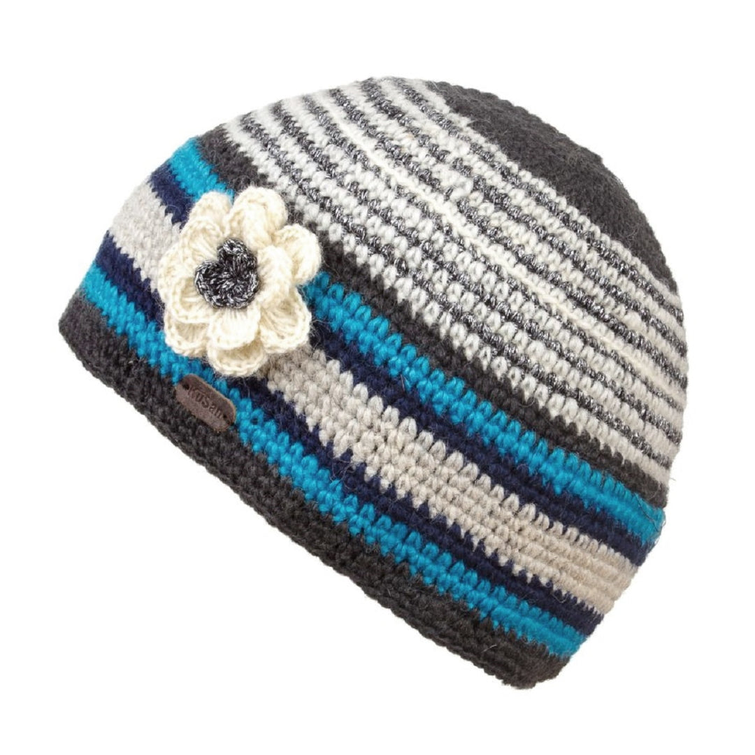 Kusan Lurex Crochet Beanie With Removable Flower (PK1721)
