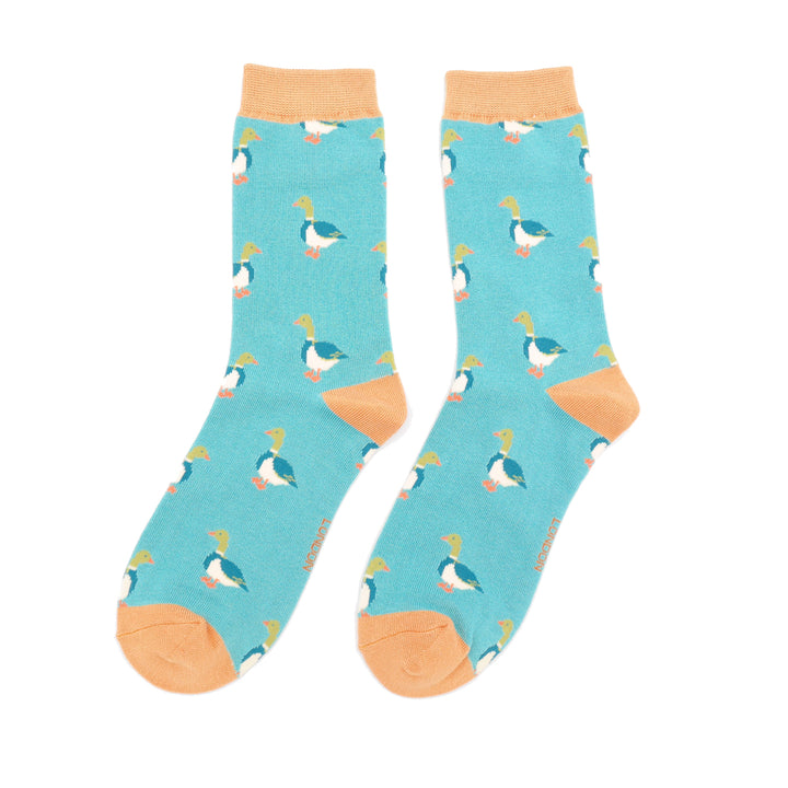 Miss Sparrow Bamboo Socks Mallard (Aqua)