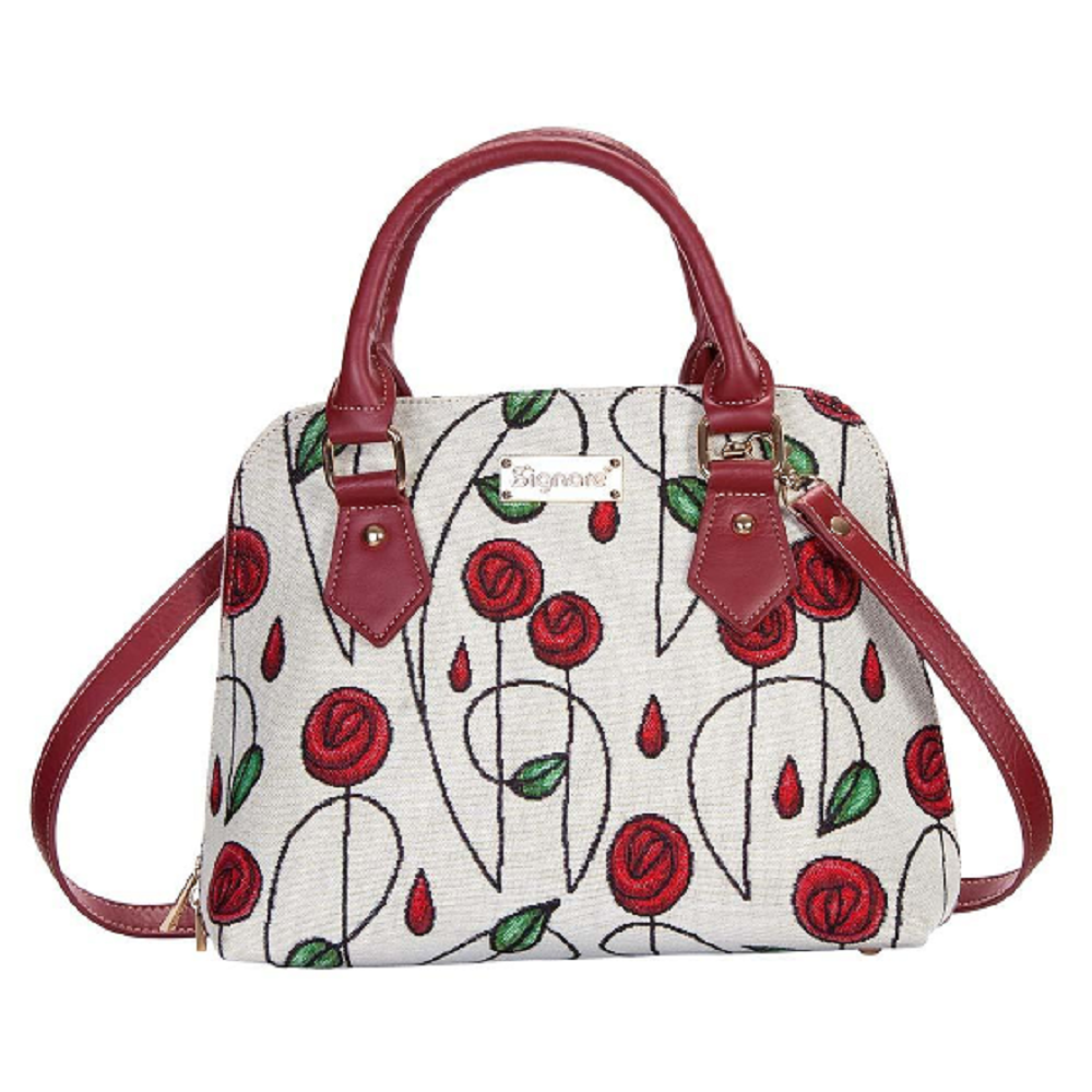 Signare Mackintosh Simple Rose Top Handle Shoulder Bag (Convertible)