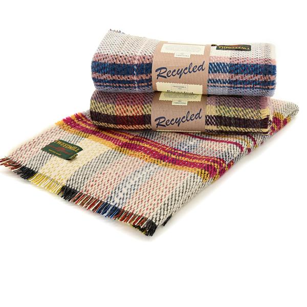 Tweed Mill Recycled Wool Rug/Blanket 120cm x 150cm