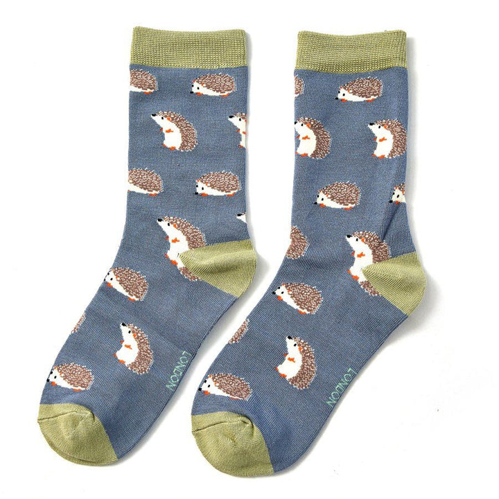 Miss Sparrow Bamboo Hedgehogs Socks 3 Pairs Gift Boxed