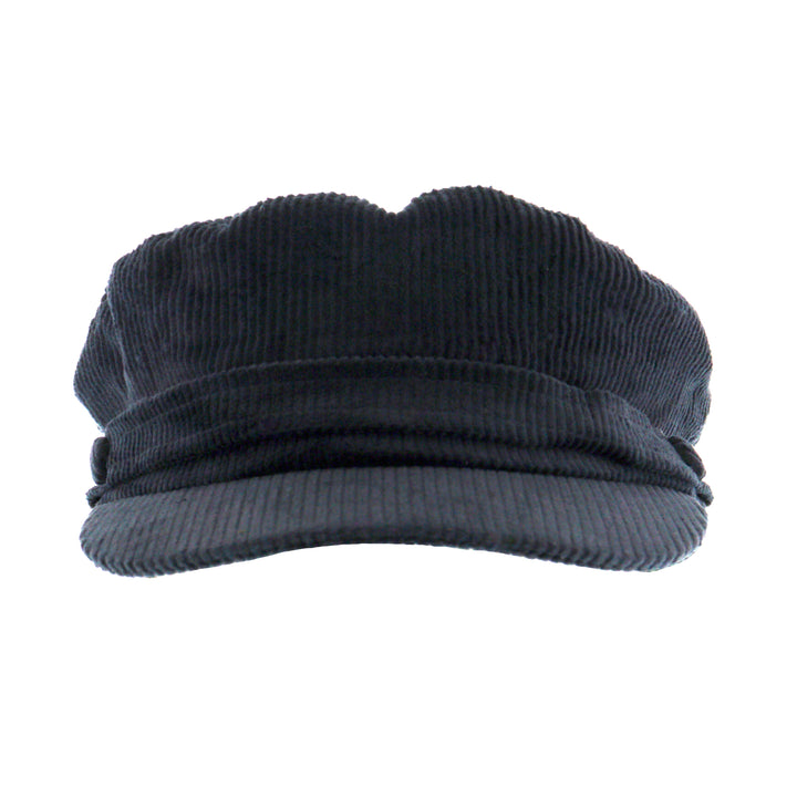 Lennon Cord Mariner Breton Cap in Navy